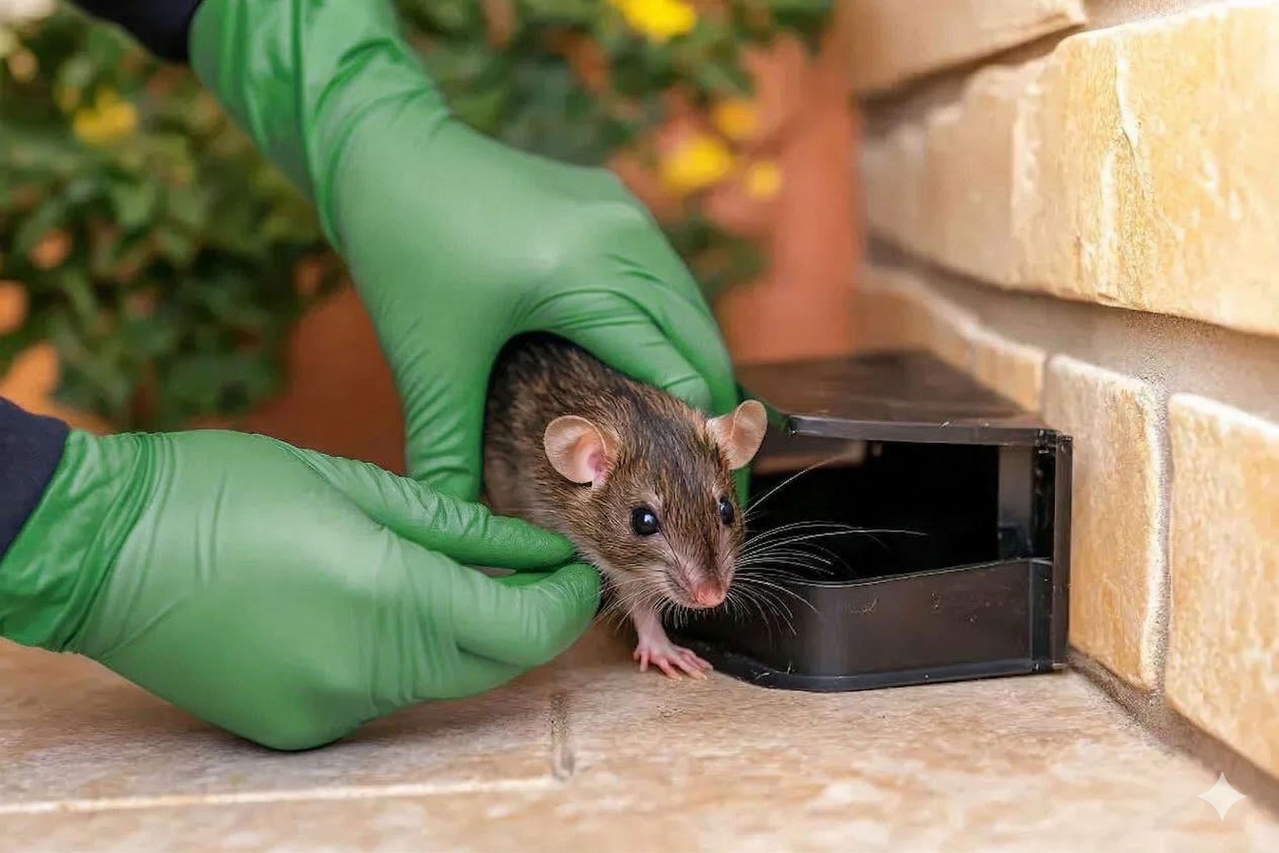 Desratização com manejo seguro de roedores